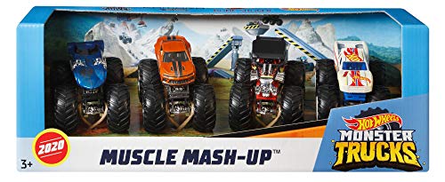Monster Trucks 4-Pack, 1:64 Scale Toy Trucks H725392