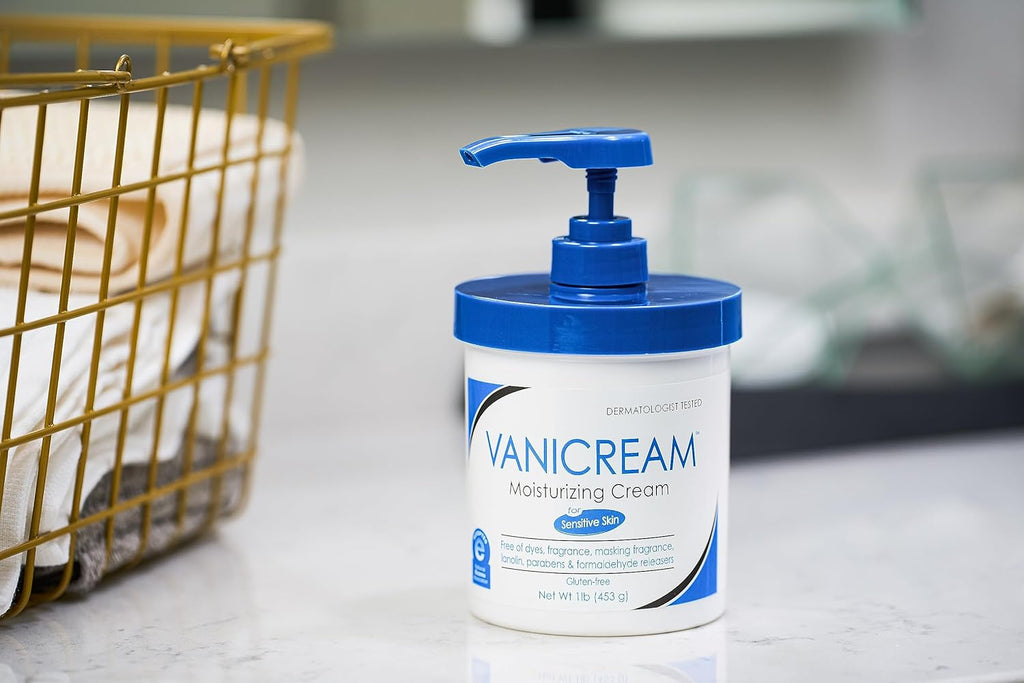 Moisturizing Skin Cream with Pump Dispenser, 16 fl oz, Pack of 2 S5680