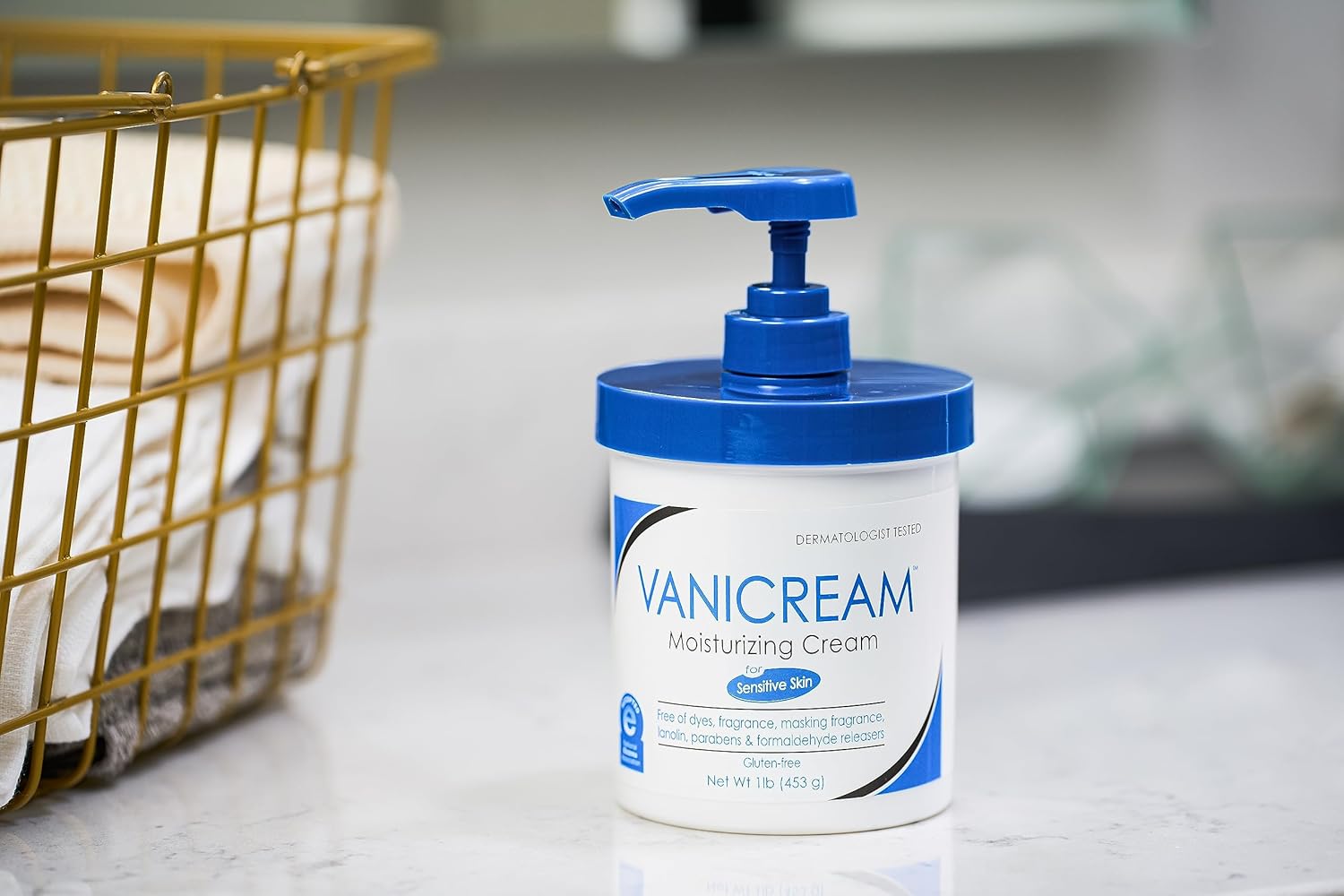 Moisturizing Skin Cream with Pump Dispenser, 16 fl oz, Pack of 2 S5680