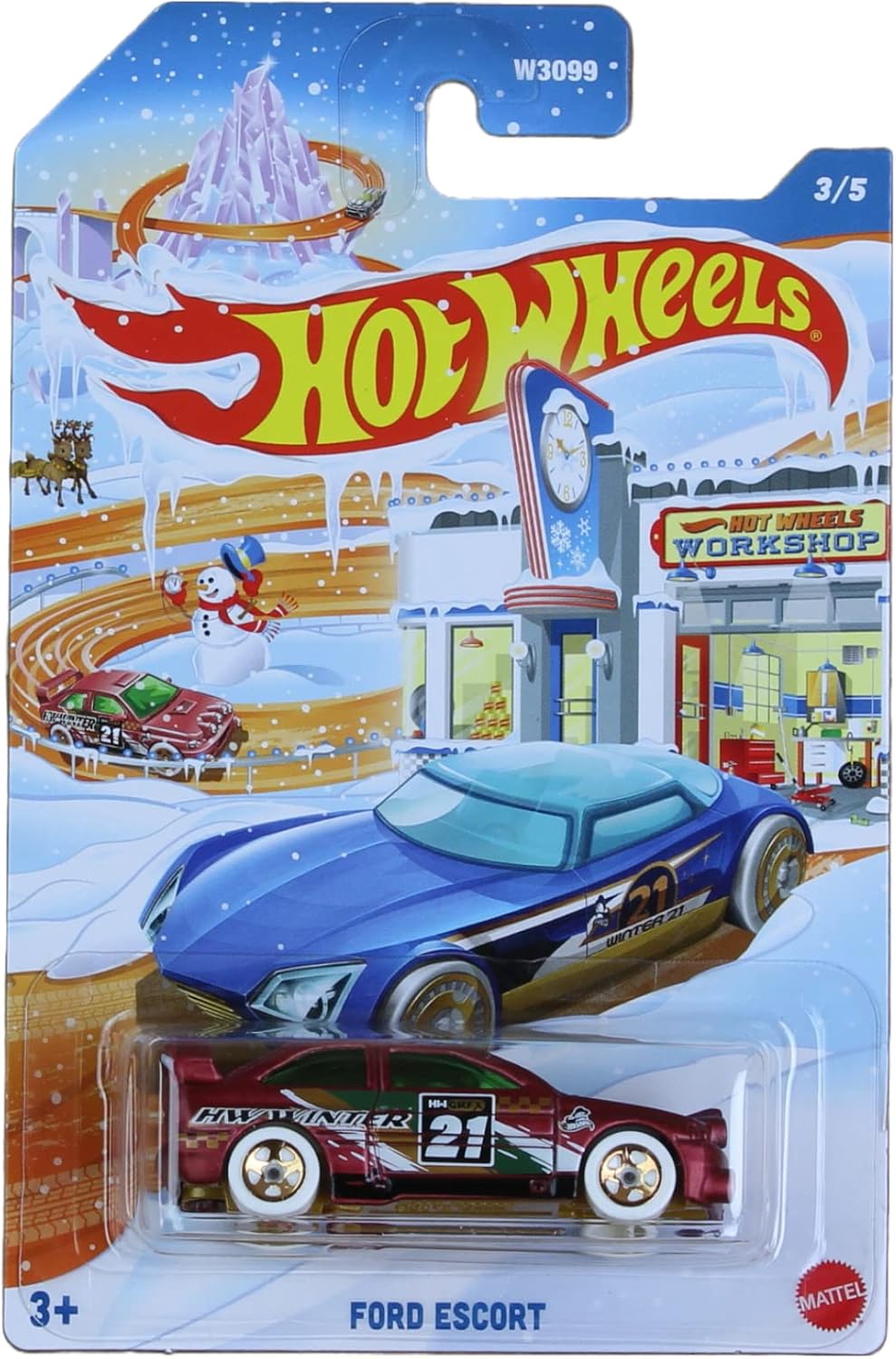 2021 Winter Holiday Set of 5 Diecast Vehicles Y7459