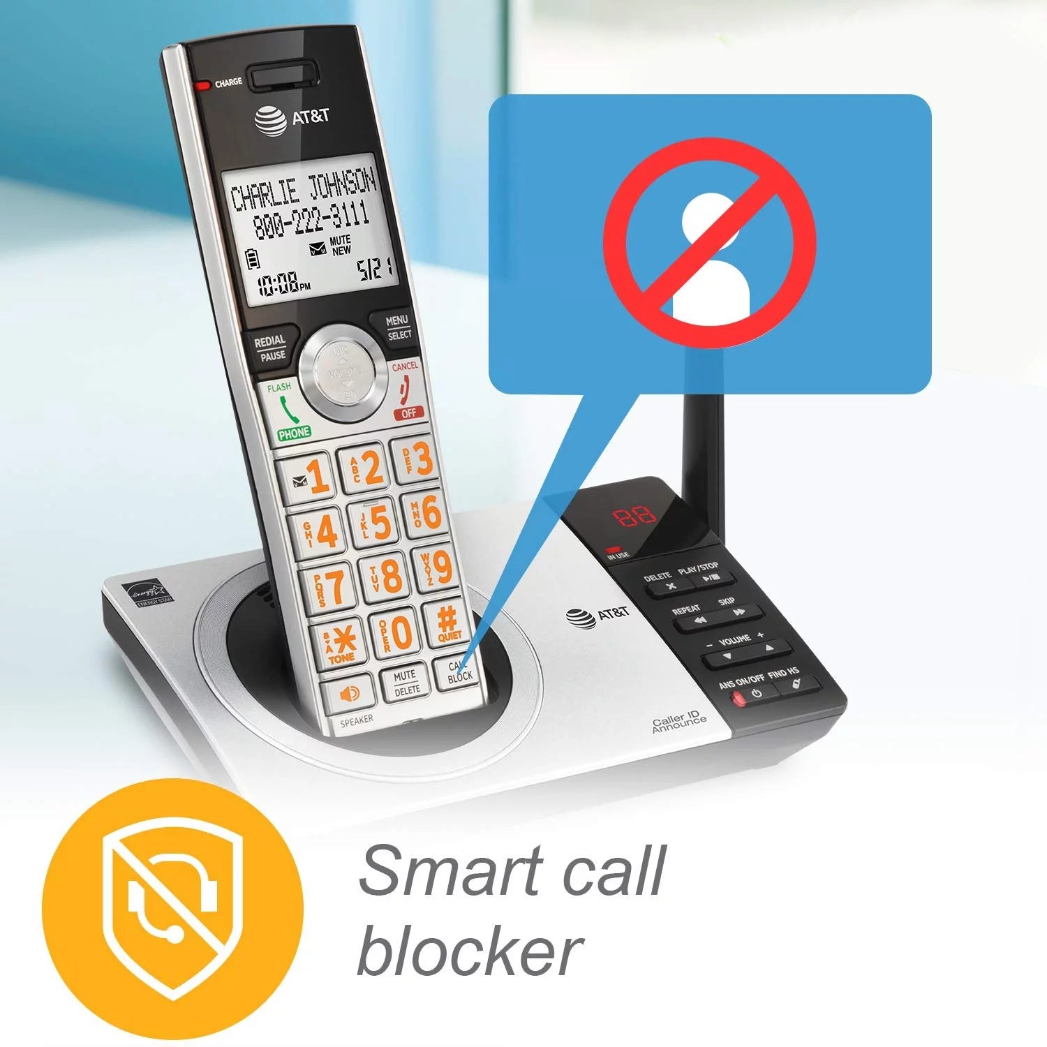 DECT 6.0 Expandable Answering System with 4 Handsets L490727