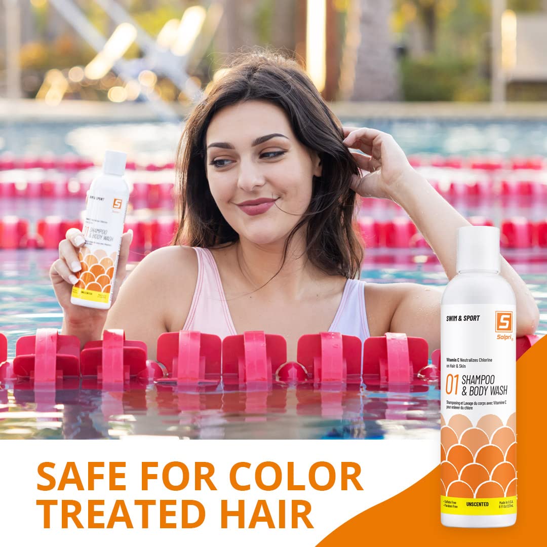 Chlorine Swim Shampoo and Body Wash Unscented with Vitamin C O621