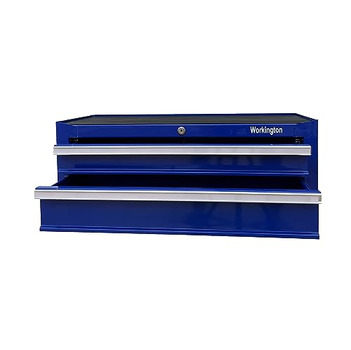 Industrial 2-Drawer Portable Metal Tool Chest, 26" Steel Storage Cabinet with Ball Bearing Slides U14884