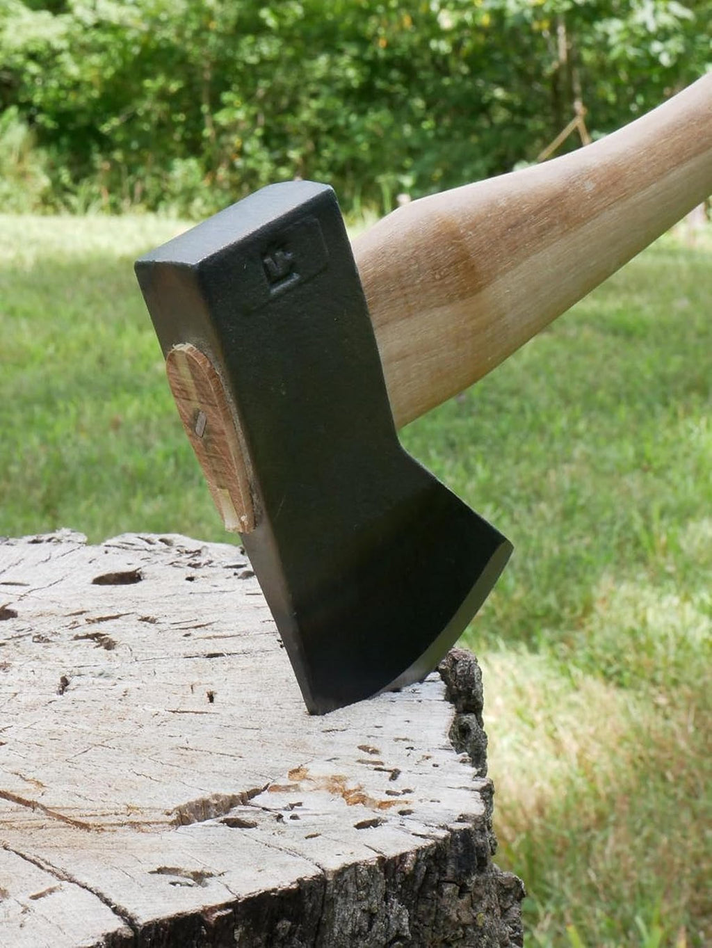 18" Curved Wooden Handle Camp Axe K549