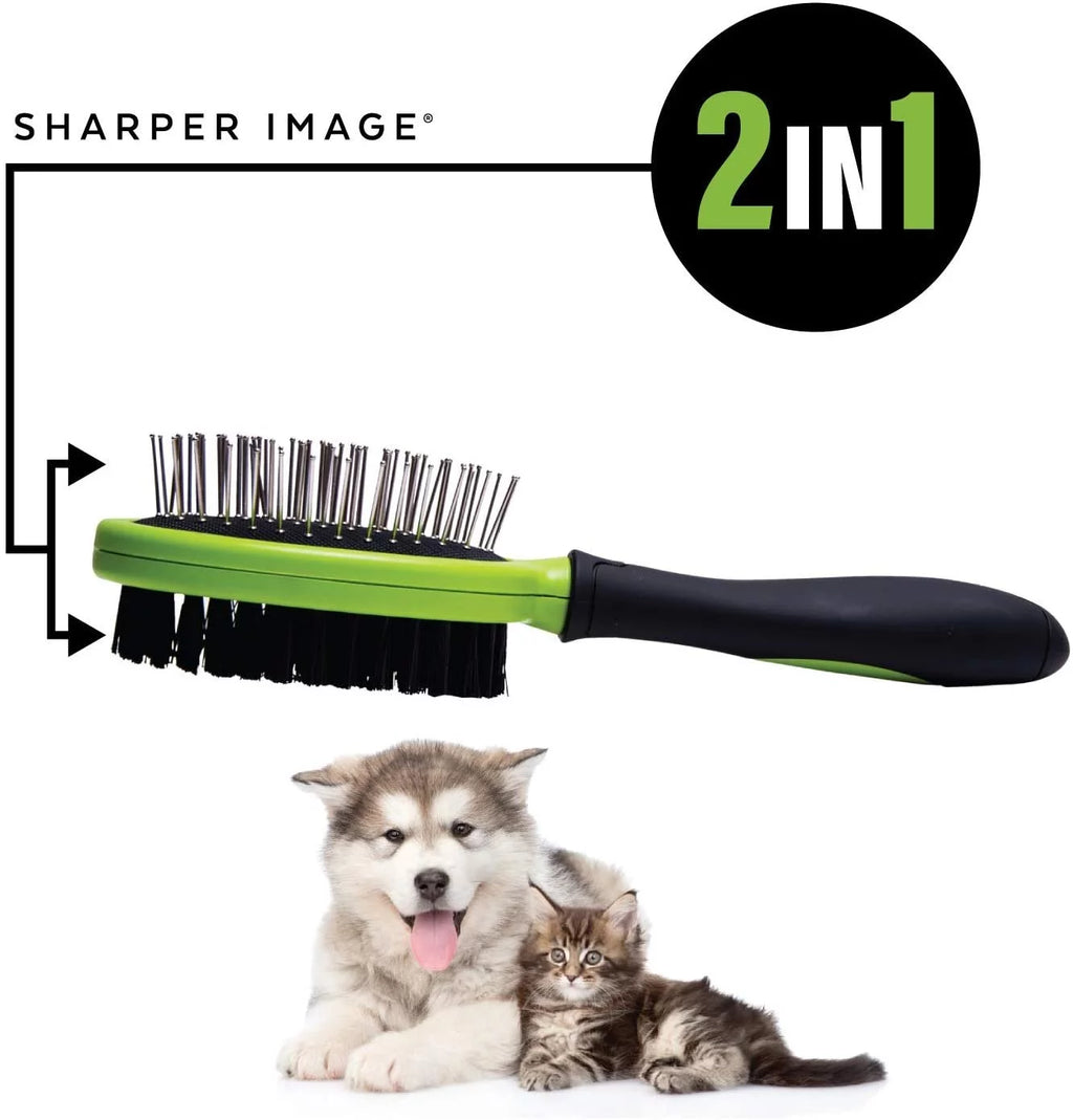 2-Sided Pet Grooming Brush for Long & Short Hair X34613