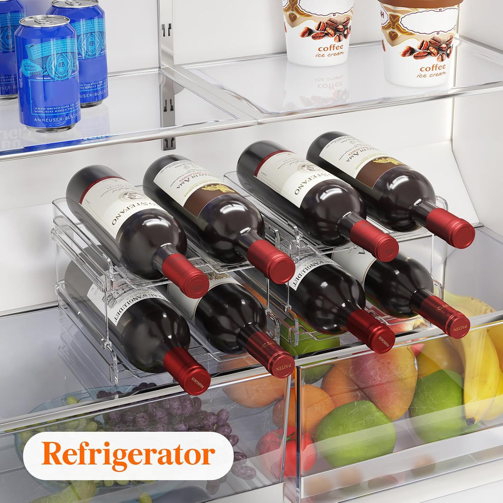 Bar Cart with 2 Tier Drink Storage and Wine Rack C9368