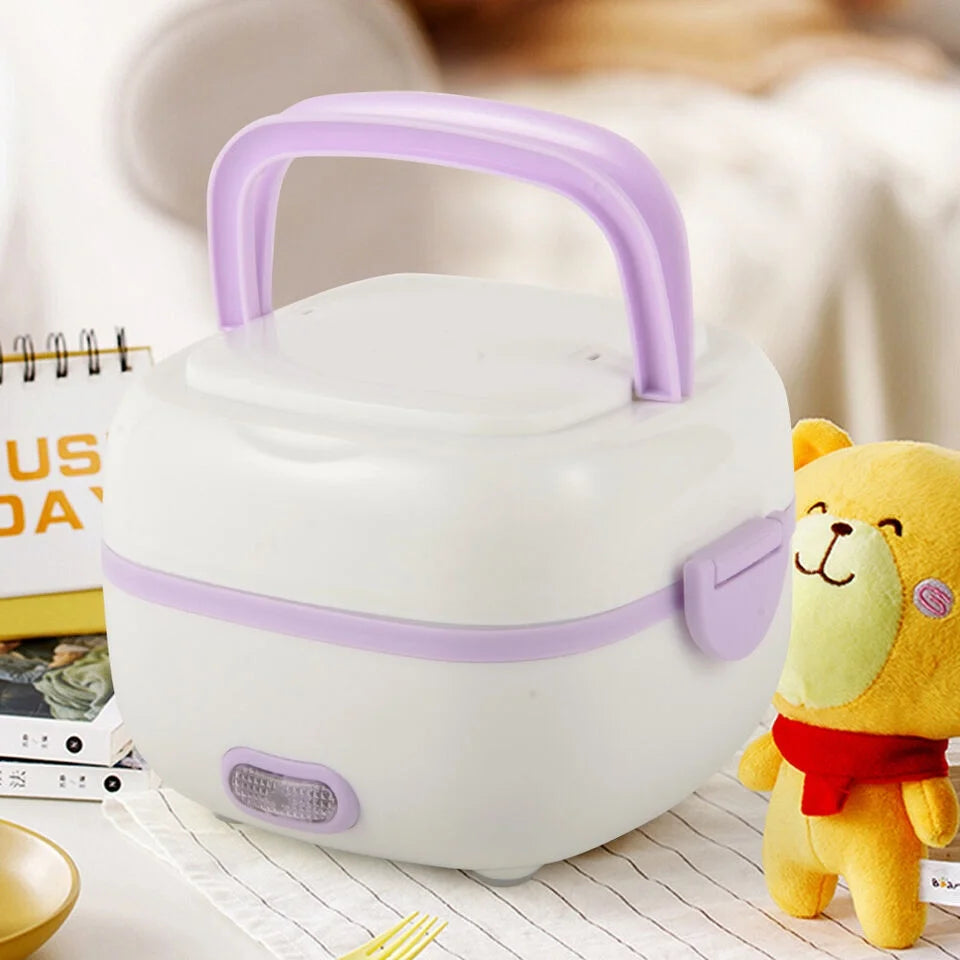Portable Electric Lunch Box Rice Cooker Food Steamer 1L H84971