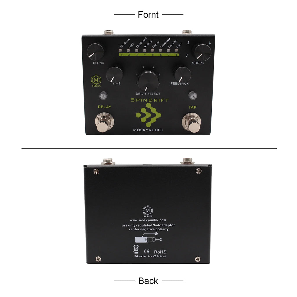 Guitar Pedal with 8-Mode Delay Selection R2607