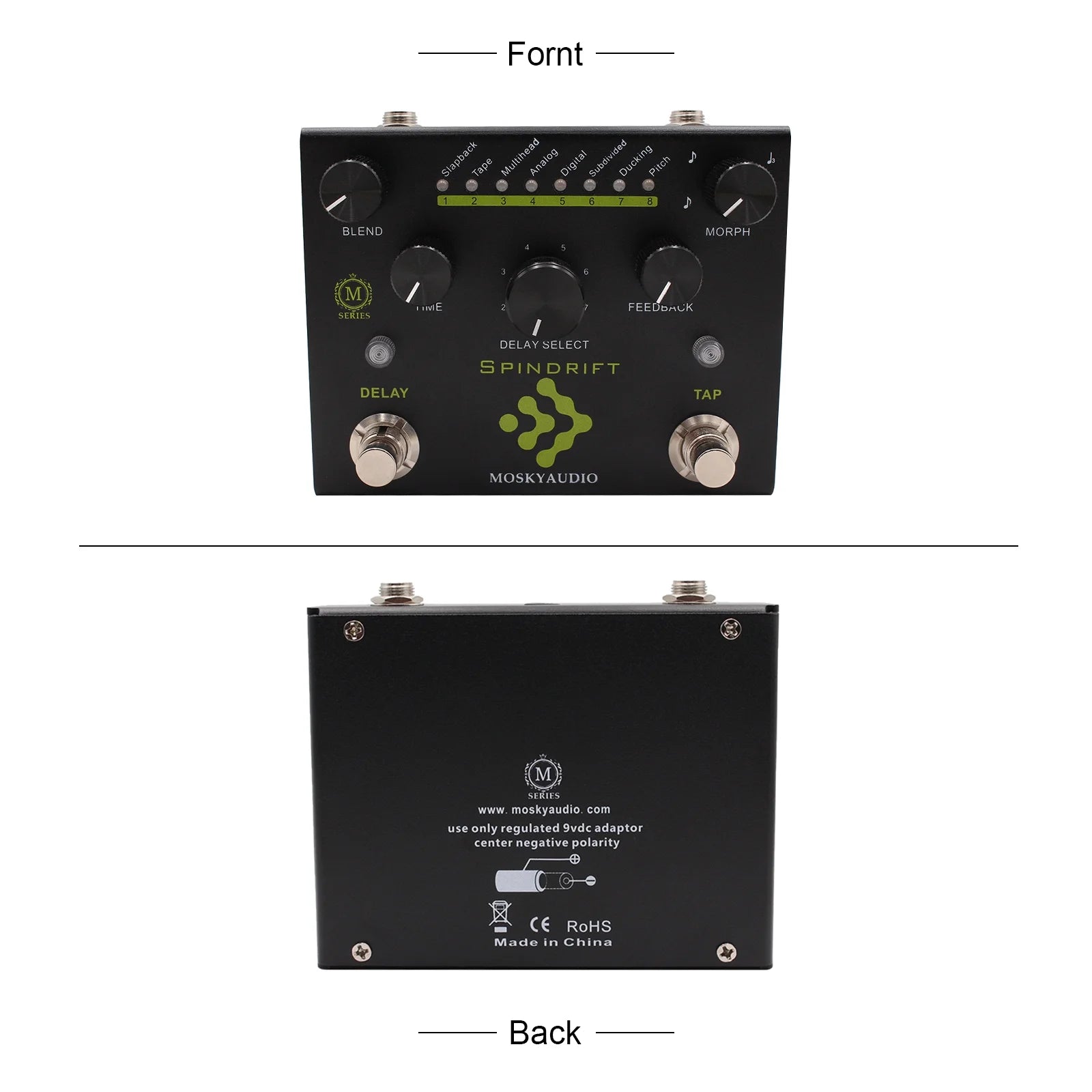 Guitar Pedal with 8-Mode Delay Selection R2607