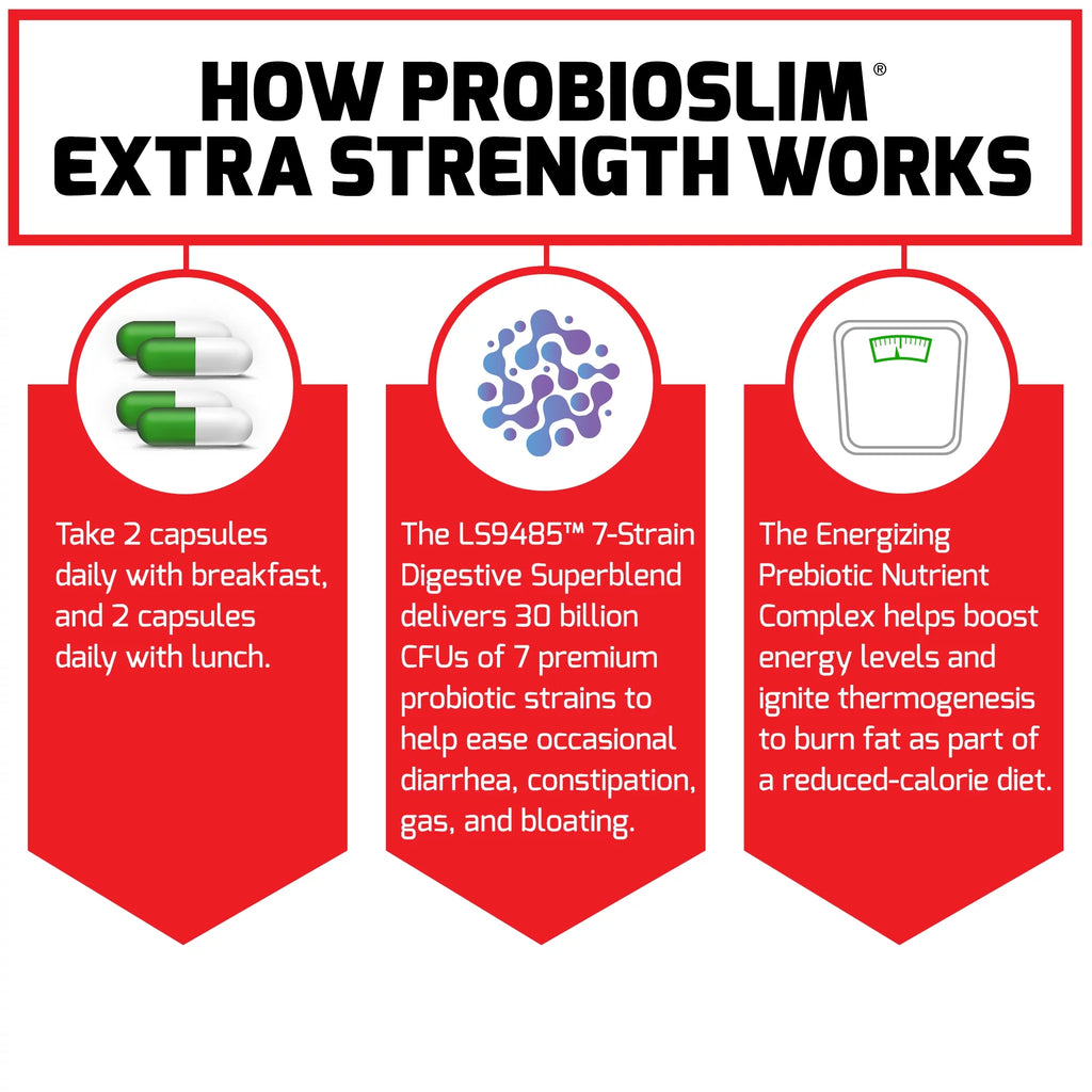 Probiotic Supplement, 30 Billion CFUs, 120 Capsules X85980