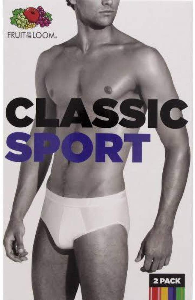 Men's Classic Sport Briefs 2-Pack White R8425