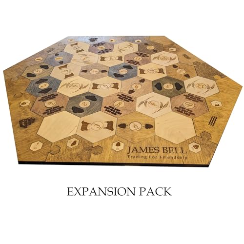 Wood Settler Game Board for 2-4 Players, Ebony Frame W572915