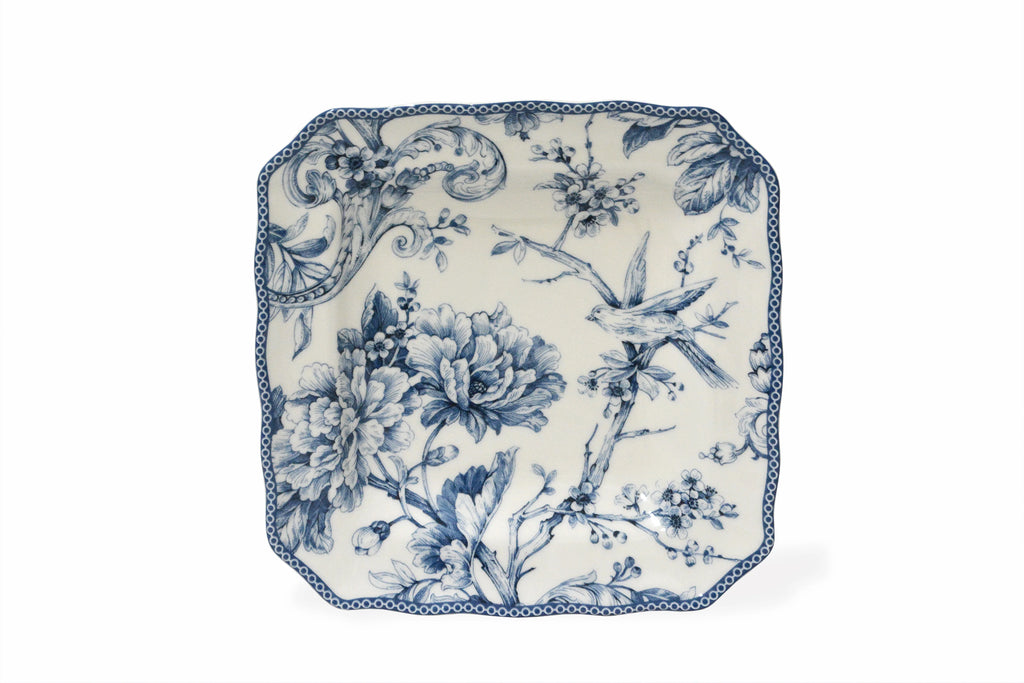 Blue Toile Porcelain Dinnerware Set, 16-Piece G2070