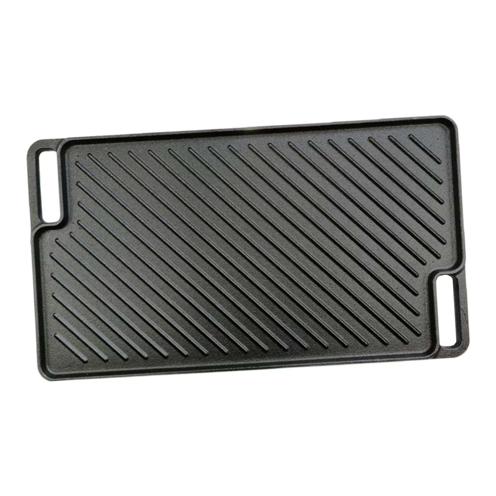 Reversible Cast Iron Griddle for Stovetop BBQ Q864399