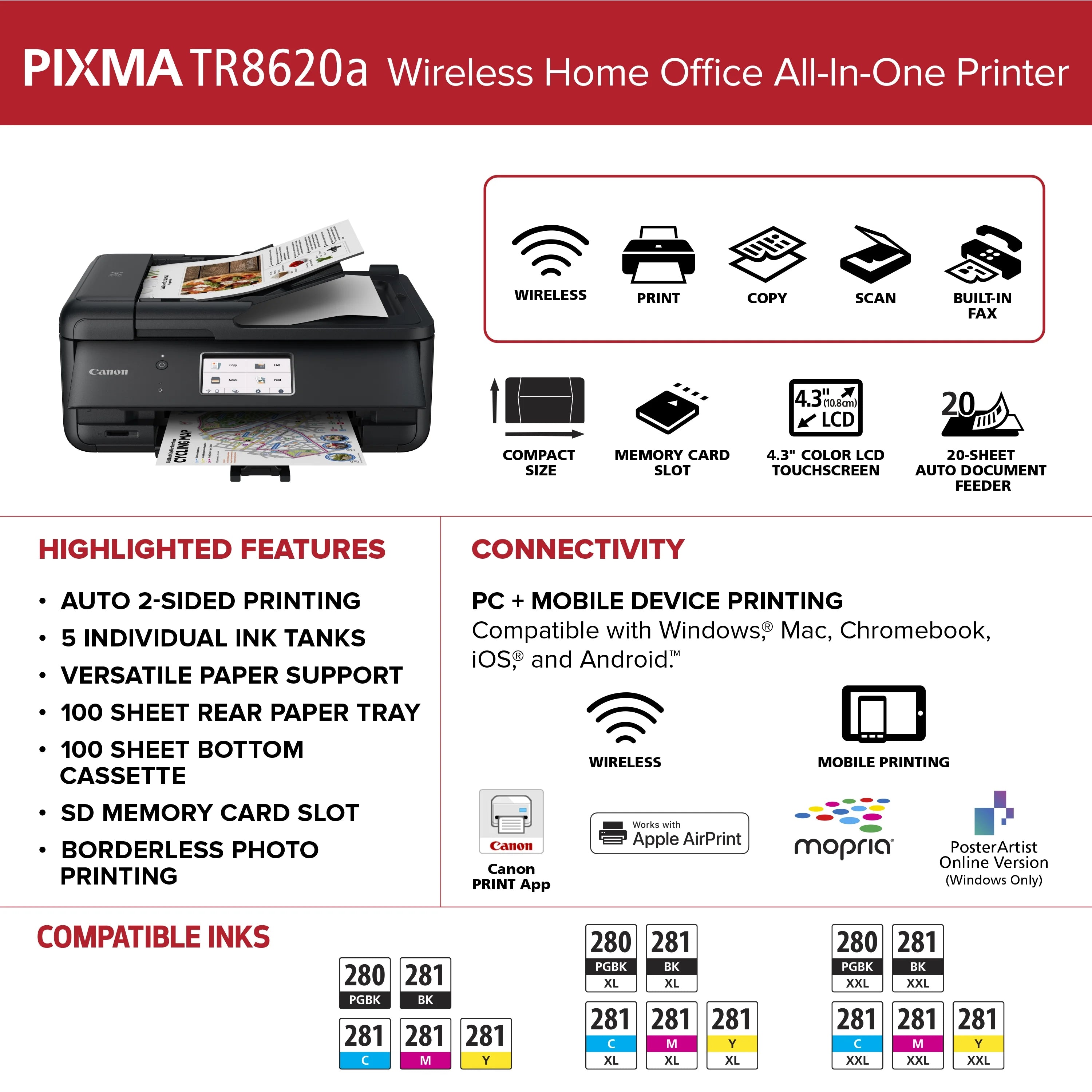 Wireless Inkjet All-In-One Printer V819