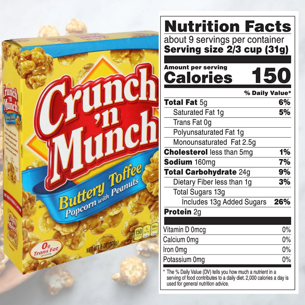 Buttery Toffee Popcorn with Peanuts, 6 oz Box, 12-Pack with Storage Carrier T56042