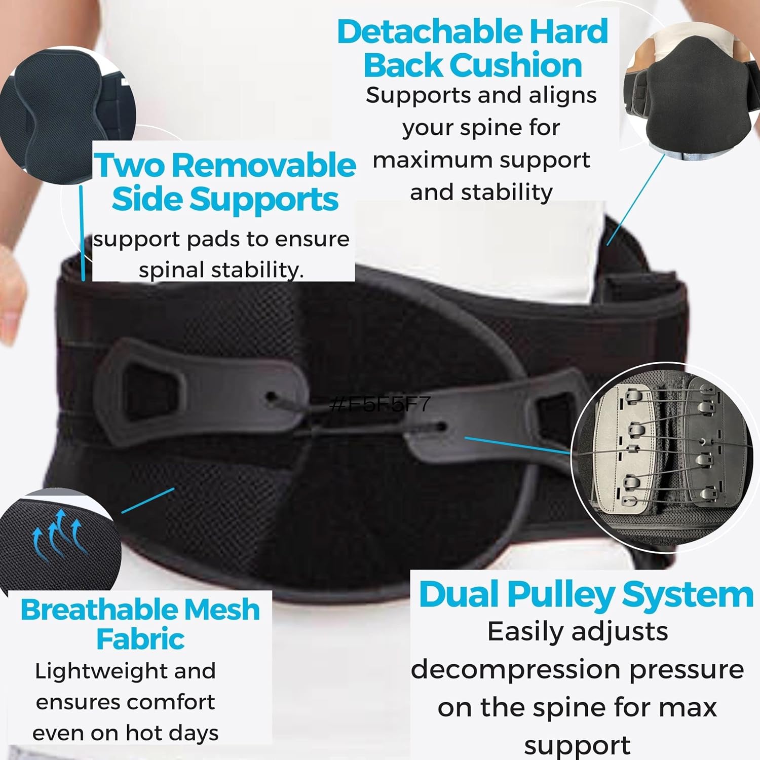 Back Brace for Lower Back Pain Relief Lumbar Support K70777