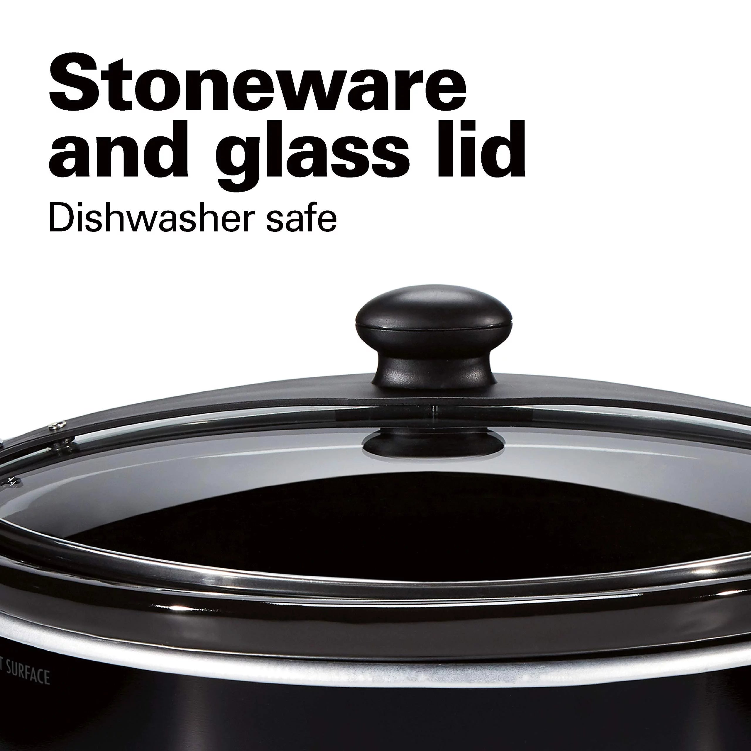 Slow Cooker, Extra Large 10 Quart, Portable with Lid Lock, Dishwasher Safe E323