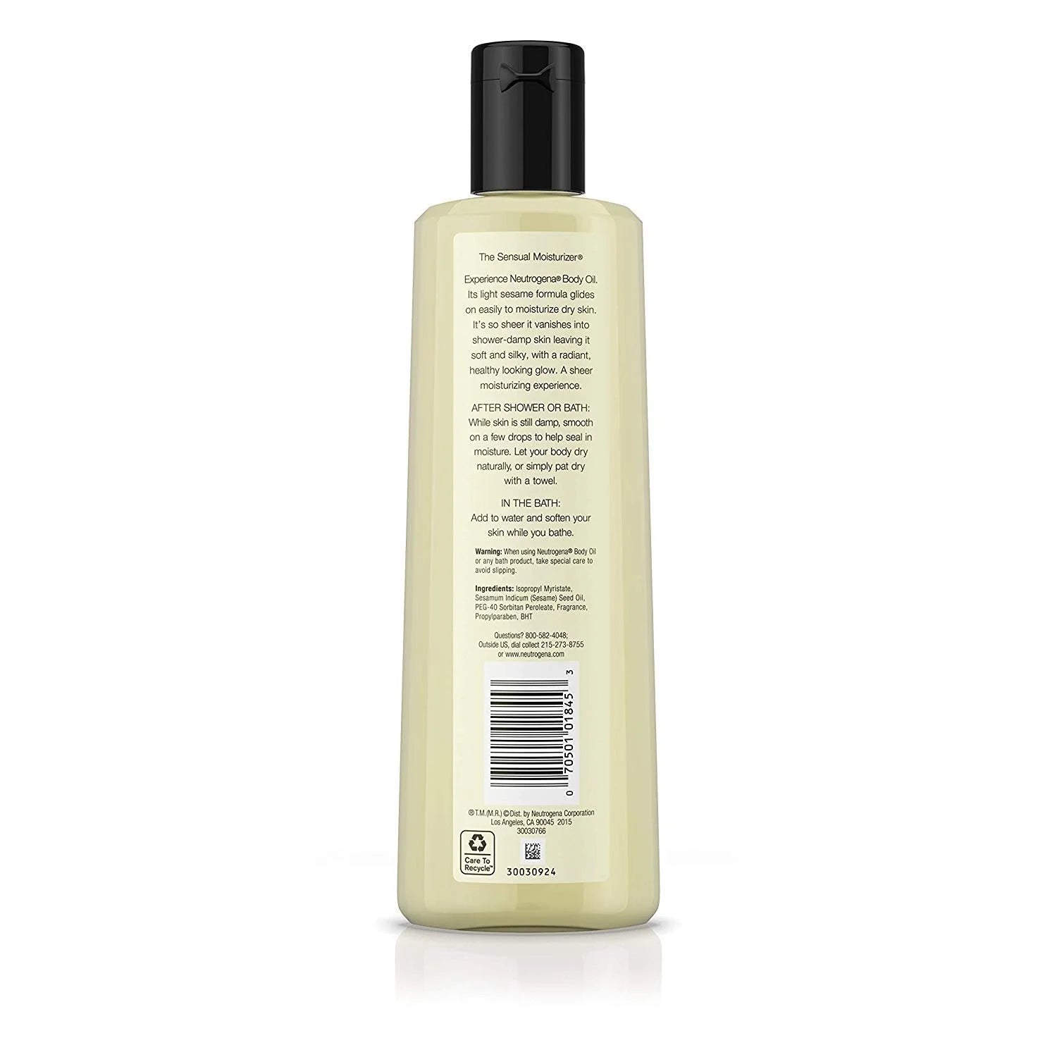 Lightweight Body Oil for Dry Skin, Sheer Moisturizer, 16 fl. oz B5727