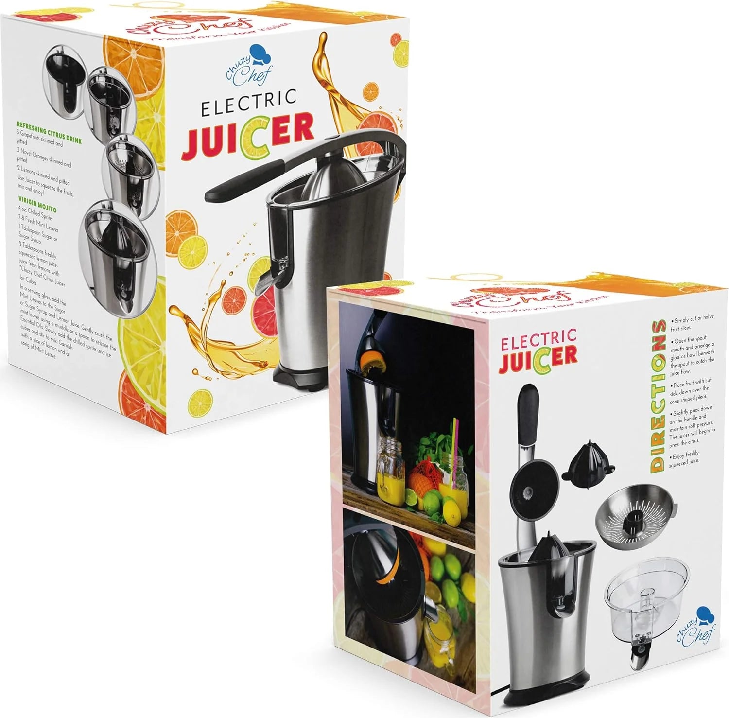 Electric Citrus Juicer with Anti-Drip Press, 300W X620