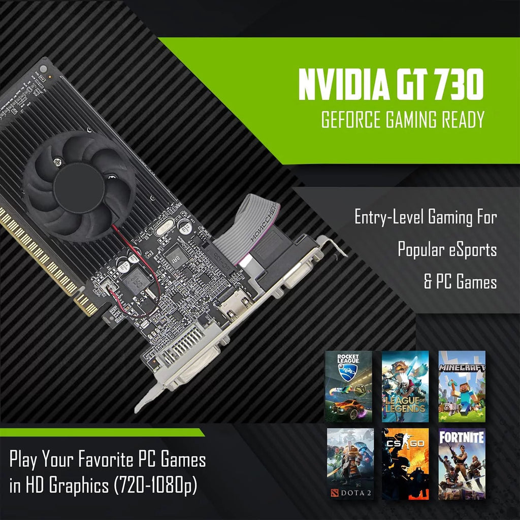 Refurbished Gaming PC Desktop Intel Core i7, 16GB RAM, 256GB SSD, Wi-Fi K83810