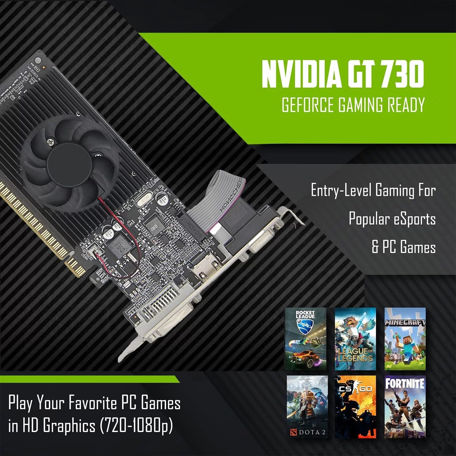 Refurbished Gaming PC Desktop Intel Core i7, 16GB RAM, 256GB SSD, Wi-Fi K83810