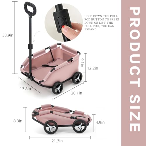 Folding 4-Wheel Pet Stroller for Small Dogs & Cats K9536