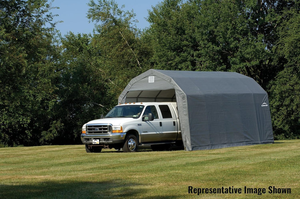 Barn Shelter 12x24x11 Grey X2342