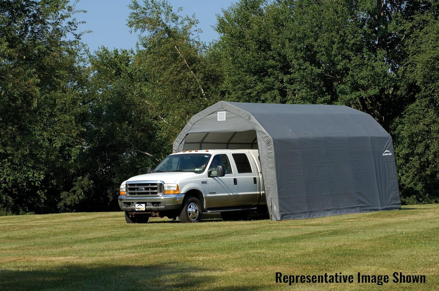 Barn Shelter 12x24x11 Grey X2342