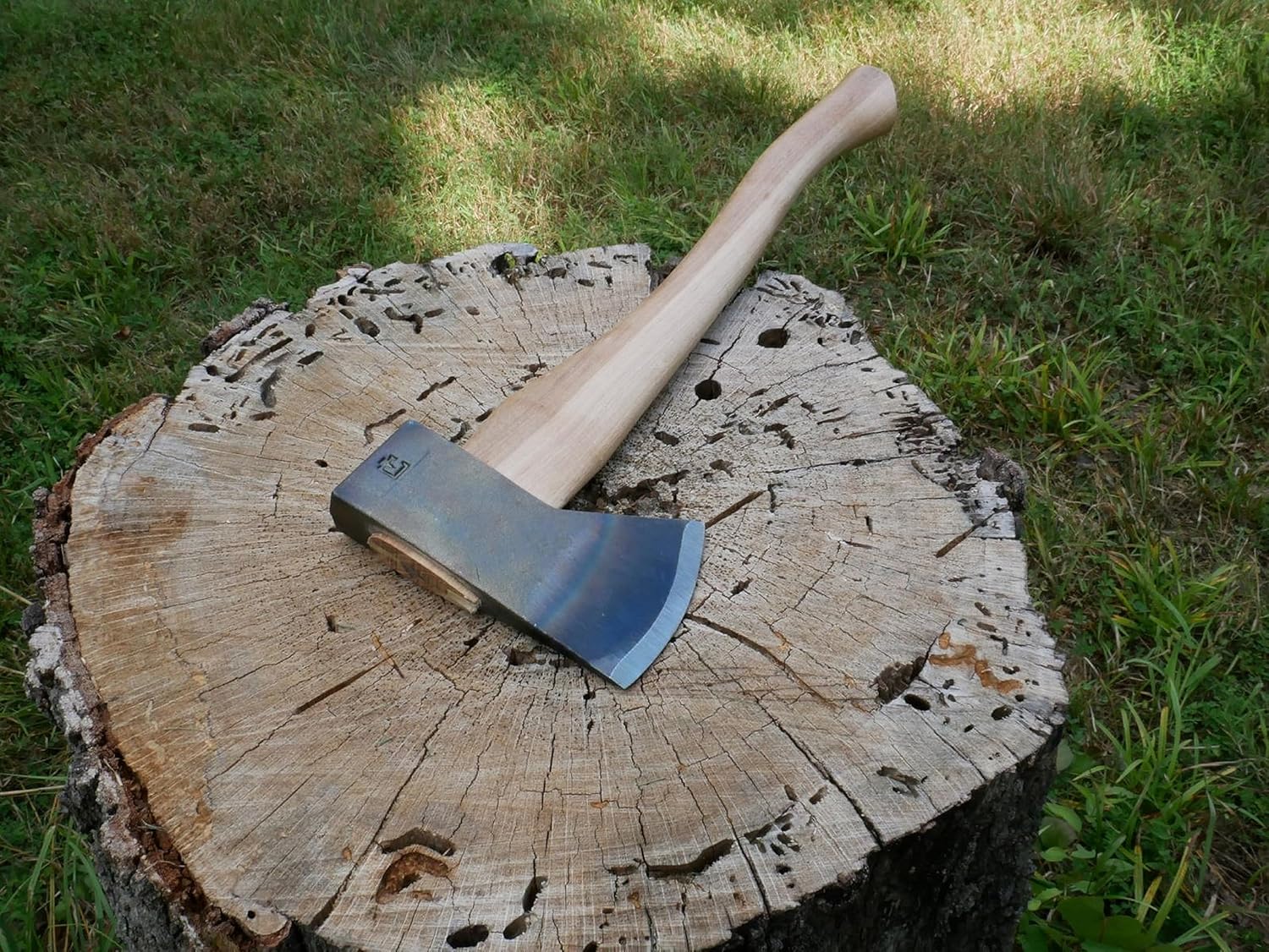 18" Curved Wooden Handle Camp Axe K549