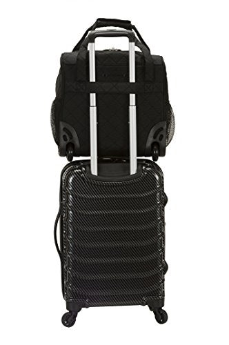 Upright Wheeled Underseater Carry-On Luggage, Black, 15-Inch X19326