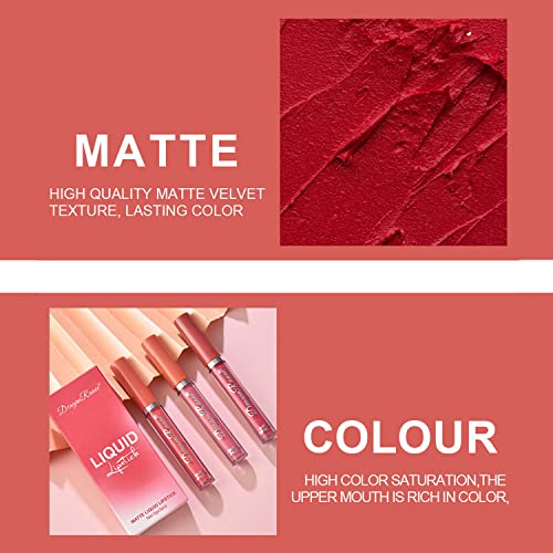 Matte Liquid Lipstick Set, Long-Lasting Waterproof Lip Stain Q20425