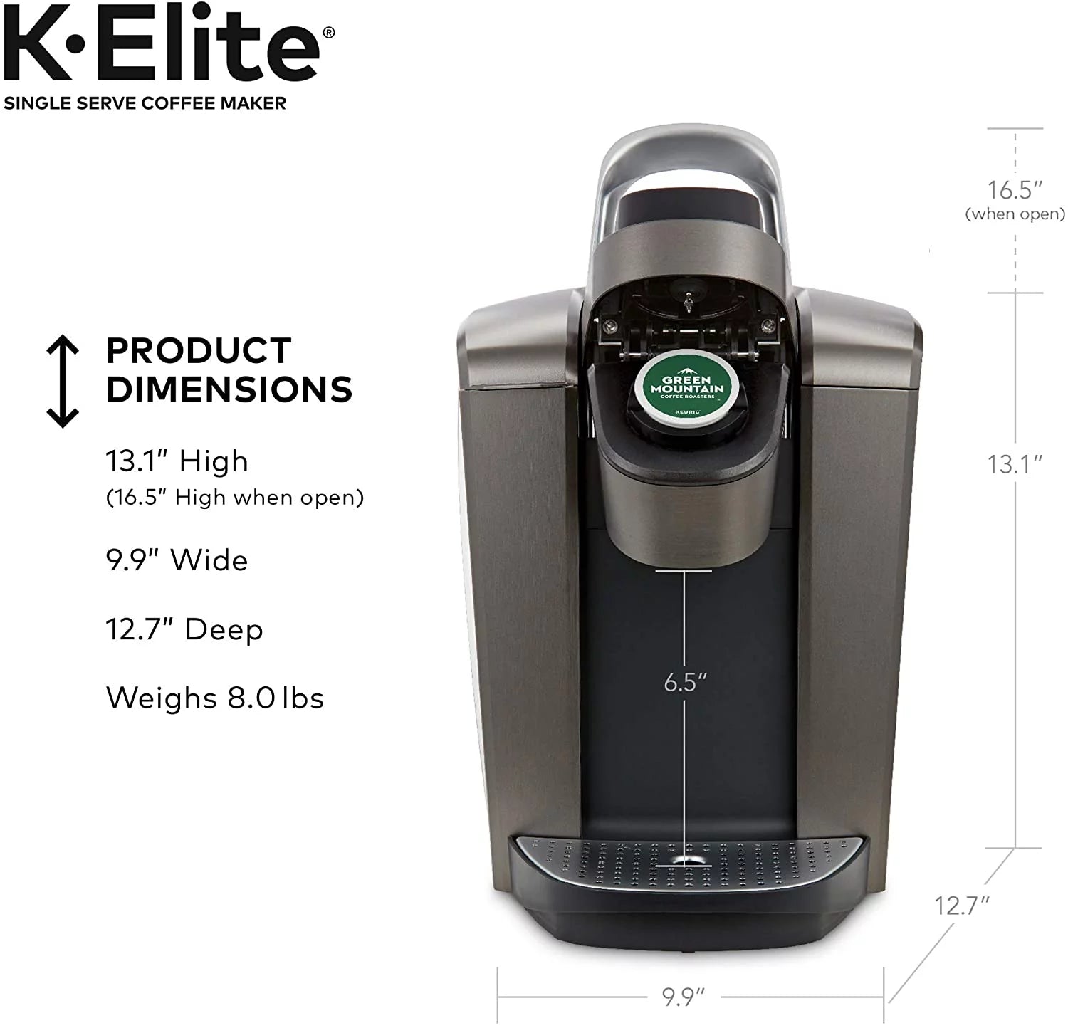 Single Serve K-Cup Coffee Maker with Iced Coffee Capability U574