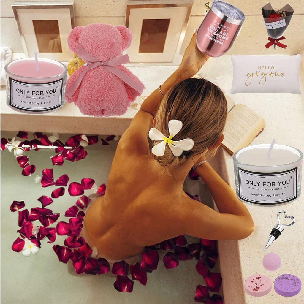 Relaxing Spa Gift Box Basket for Women Mom Sister S377816