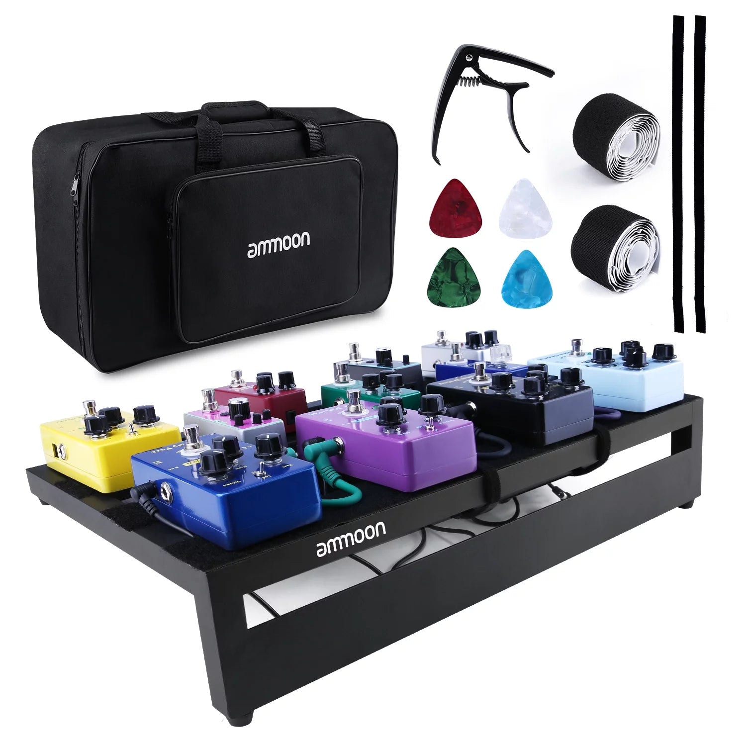 Large Guitar Effect Pedal Board Aluminum Alloy with Carry Bag G544216
