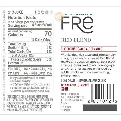 Red Wine Blend, Alcohol-Removed, 750mL V299