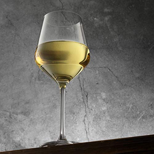 White Wine Glasses, Set of 4, 13.5 oz, Clear W692