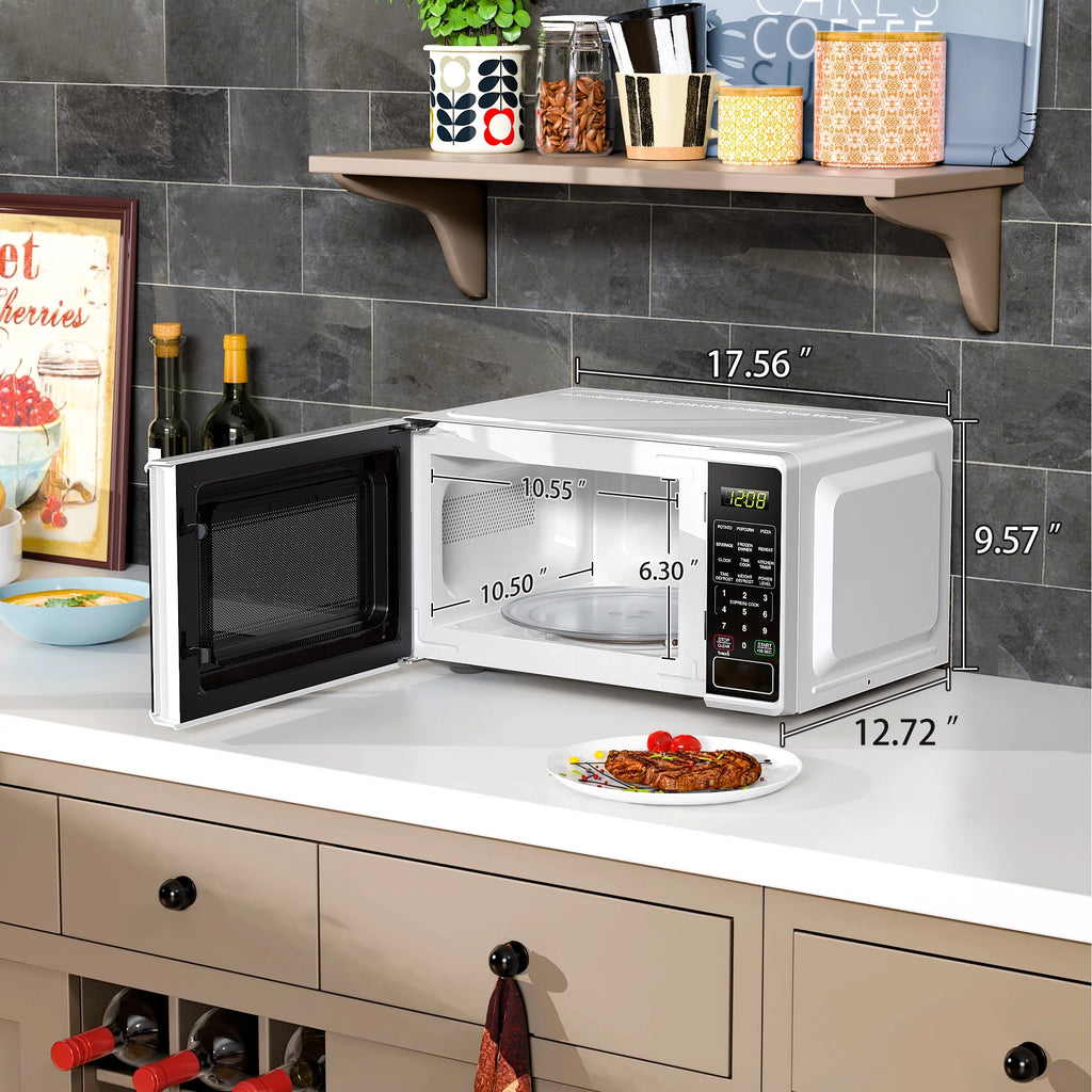 Countertop Microwave Oven 0.7 Cu Ft 700 Watts White U8362