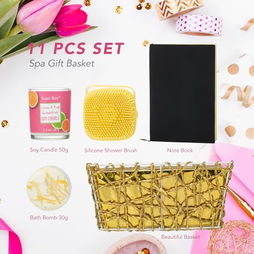 Lavender & Honey Bath and Body Gift Set with Spa Basket K952851