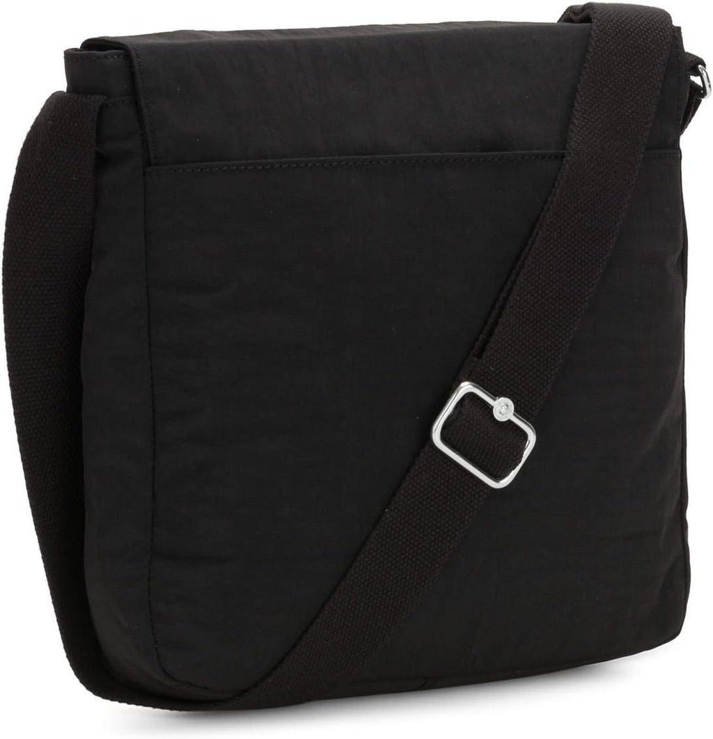 Women's Nylon Shoulder Bag with Flap Closure H276691