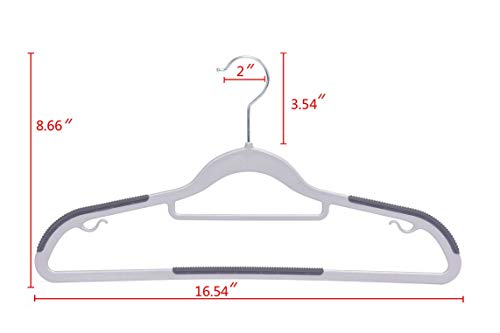 Plastic Hangers 50 Pack, Heavy Duty with Swivel Hooks R246