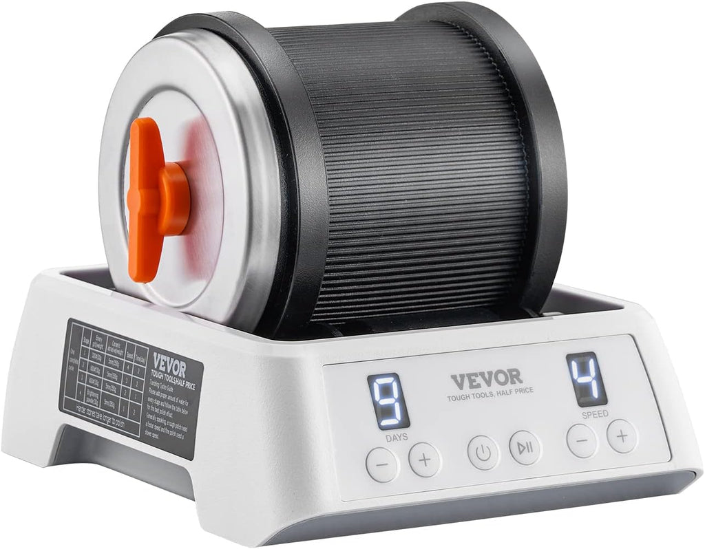 Rock Tumbler Kit, 4-Speed with Timer, Stone Polishing Set P59070
