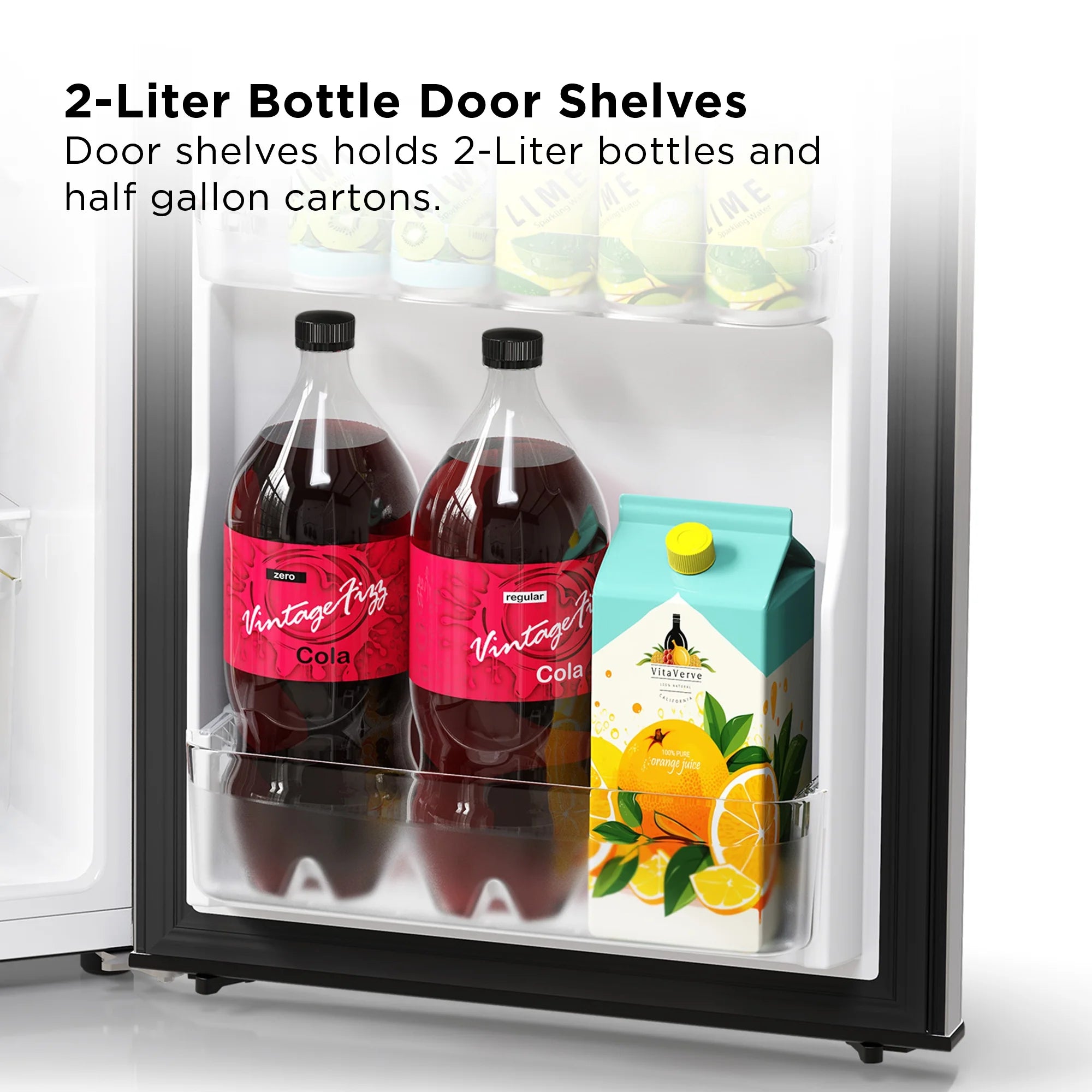 Two Door Refrigerator, 4.5 Cu. Ft., Stainless Look G2252