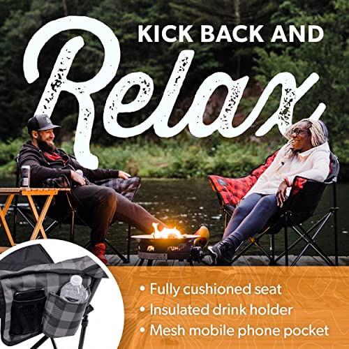 Heated Chair, Red Plaid W95805