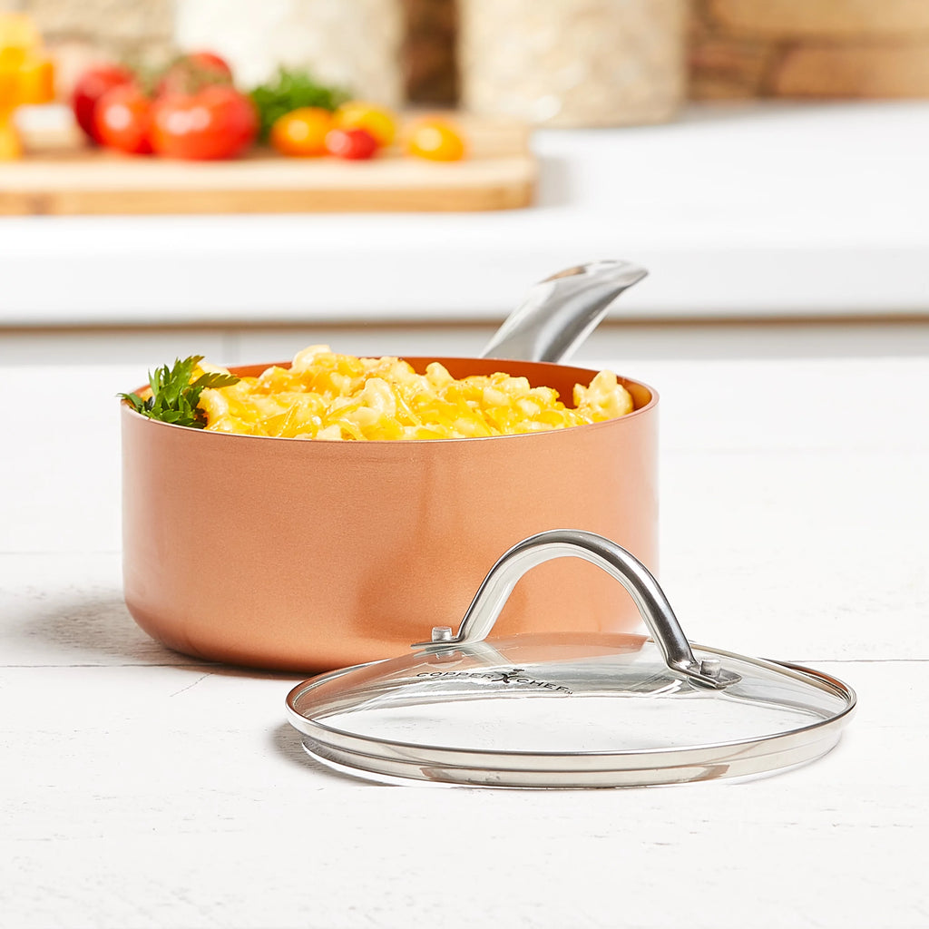 Nonstick Sauce Pan with Lid, 2.5 Quart M787