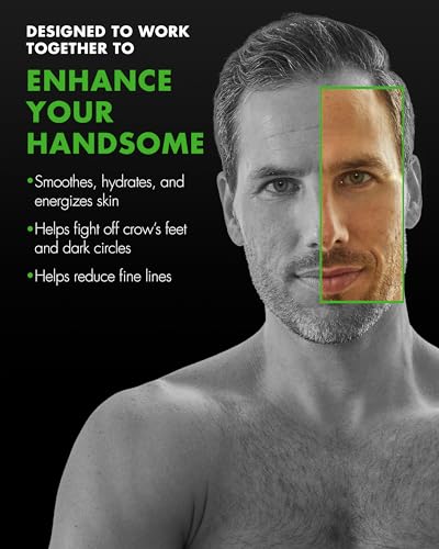 Men's Anti-Aging Skincare Set with Face Wash, Scrub, Moisturizer, Eye Cream & Serum W2979