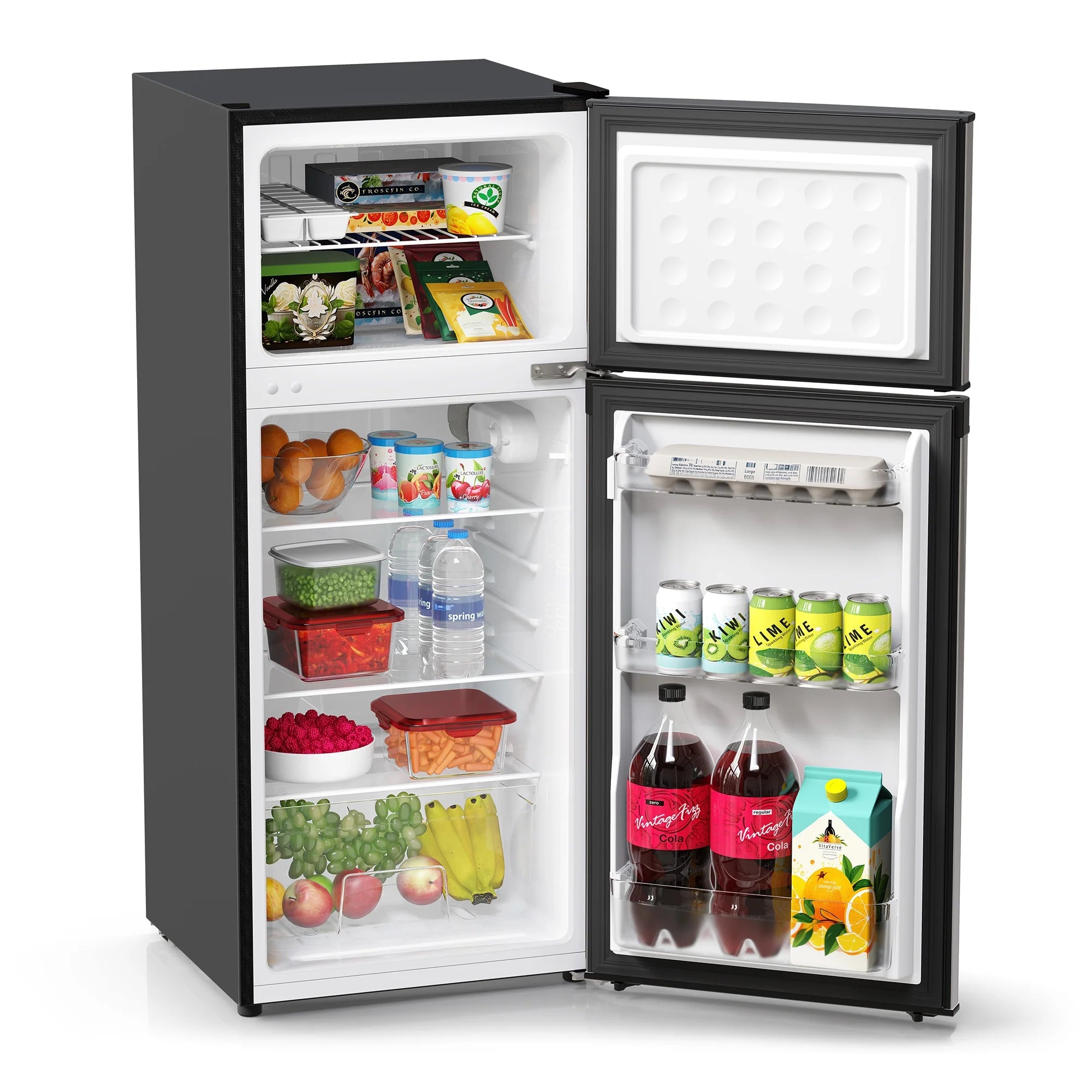 Two Door Refrigerator, 4.5 Cu. Ft., Stainless Look G2252