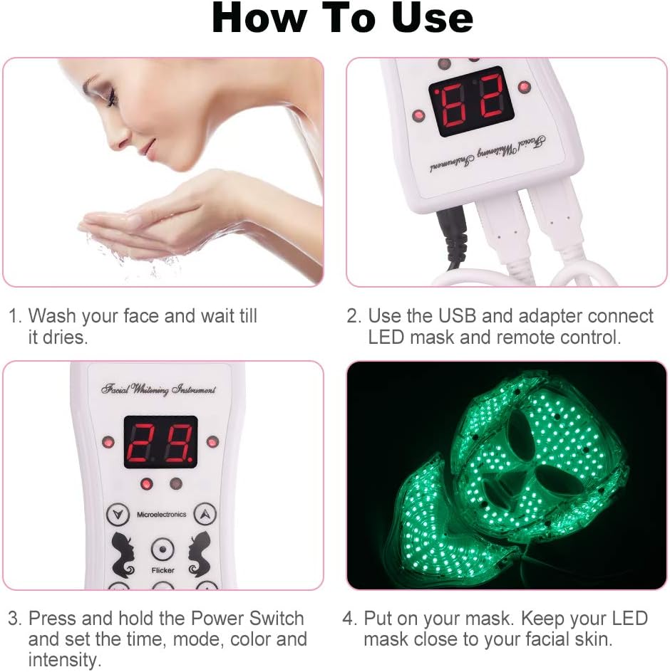 7 Colors Face and Neck Micro-Current Beauty Device T188