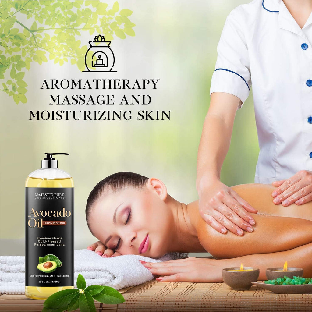 Avocado Oil, Cold-Pressed, for Skin, Hair, and Massage B273466