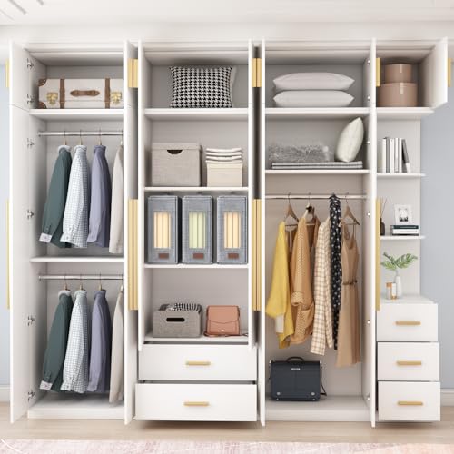 Sheet Organizers and Storage, 6 Pack, Foldable, Fits Queen and King, Grey T35393